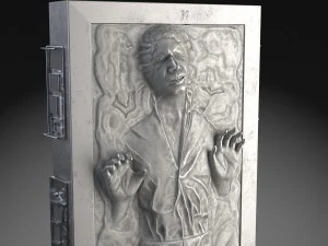 Star Wars Han Solo in Carbonite 3D Model