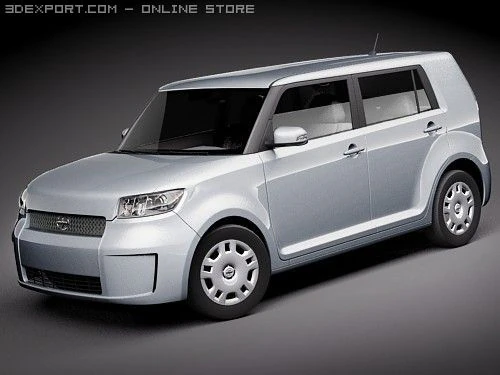 Scion xB 3D Model .c4d .max .obj .3ds .fbx .stl .blend 