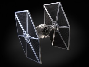 Star Wars Tie Fighter with Interior 3D Model