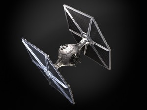 Star Wars Tie Fighter with Interior 3D Model