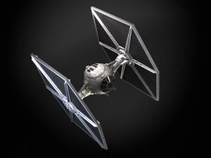 Star Wars Tie Fighter with Interior 3D Model
