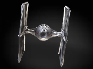 Star Wars Tie Fighter with Interior 3D Model