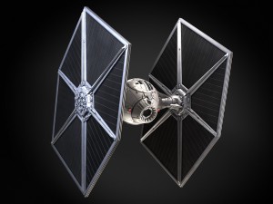 Star Wars Tie Fighter with Interior 3D Model