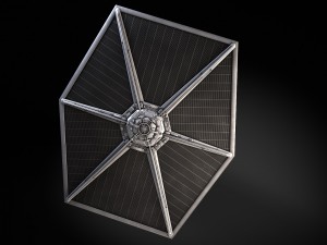 Star Wars Tie Fighter with Interior 3D Model