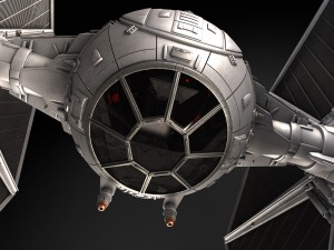 Star Wars Tie Fighter with Interior 3D Model