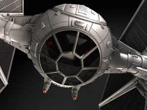 Star Wars Tie Fighter with Interior 3D Model