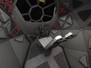Star Wars Tie Fighter with Interior 3D Model