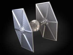 Star Wars Tie Fighter with Interior 3D Model