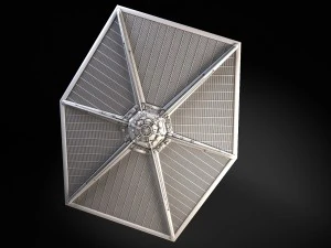 Star Wars Tie Fighter with Interior 3D Model