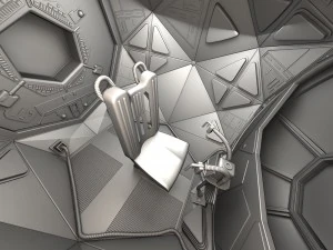 Star Wars Tie Fighter with Interior 3D Model