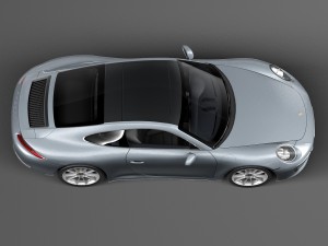 Porsche 911 Carrera Coupe 2016 Lowpoly Model 3D