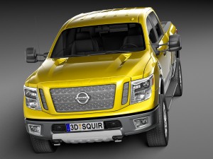 Nissan Titan XD 2016 Lowpoly 3D 模型