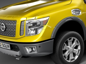 Nissan Titan XD 2016 Lowpoly 3D 模型