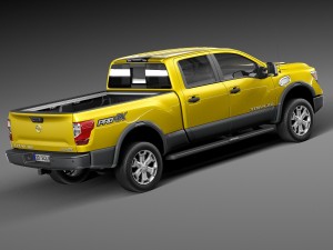 Nissan Titan XD 2016 Lowpoly 3D 模型