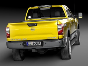 Nissan Titan XD 2016 Lowpoly 3D 模型