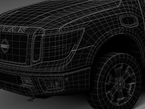 Nissan Titan XD 2016 Lowpoly 3D 模型