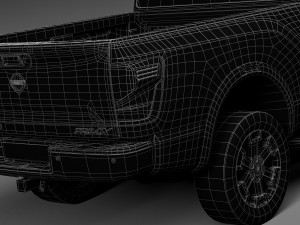 Nissan Titan XD 2016 Lowpoly 3D 模型
