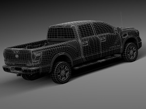 Nissan Titan XD 2016 Lowpoly 3D 模型