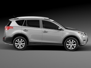 Toyota RAV4 2015 Lowpoly 3D Модель
