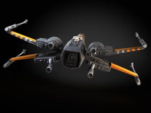 Star Wars X-wing Fighter Black with Interior 3D Model
