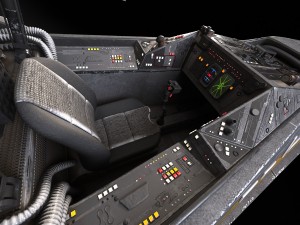 Star Wars X-wing Fighter Black with Interior 3D Model