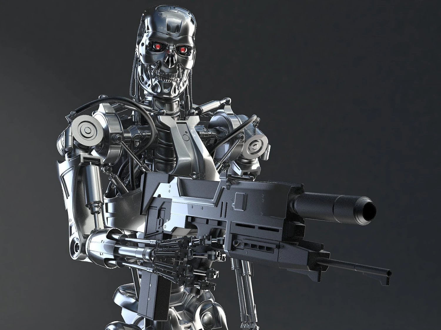 Terminador T-800 Modelo 3D .c4d .max .obj .3ds .fbx .stl .blend 