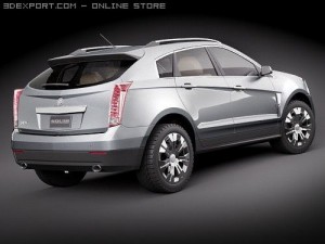 SRX 2010 SUV 3D Model