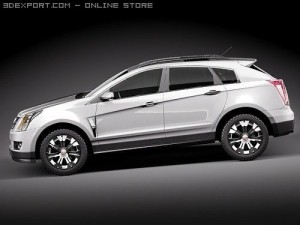 SRX 2010 SUV 3D Model