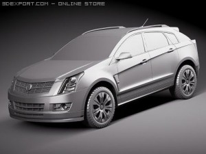 SRX 2010 SUV 3D Model