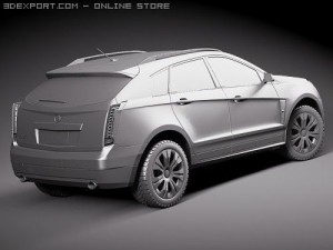 SRX 2010 SUV 3D Model
