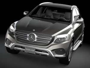 Mercedes-Benz GLC 2016 Lowpoly Modello 3D