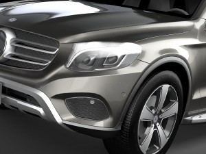 Mercedes-Benz GLC 2016 Lowpoly Modello 3D