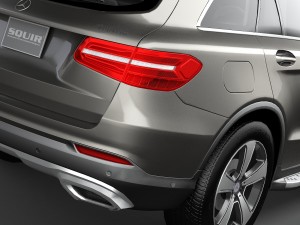Mercedes-Benz GLC 2016 Lowpoly Modello 3D