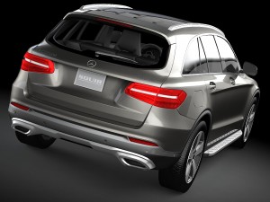 Mercedes-Benz GLC 2016 Lowpoly Modello 3D