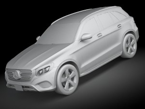 Mercedes-Benz GLC 2016 Lowpoly Modello 3D