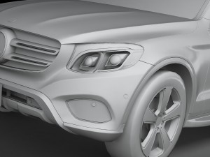 Mercedes-Benz GLC 2016 Lowpoly Modello 3D