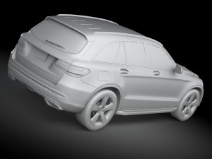 Mercedes-Benz GLC 2016 Lowpoly Modello 3D