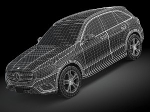 Mercedes-Benz GLC 2016 Lowpoly Modello 3D