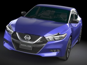 Nissan Maxima 2016 Lowpoly 3D Модель