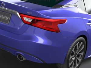 Nissan Maxima 2016 Lowpoly 3D Модель