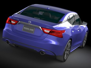 Nissan Maxima 2016 Lowpoly 3D Модель