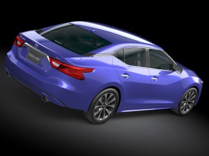 Nissan Maxima 2016 Lowpoly 3D Модель