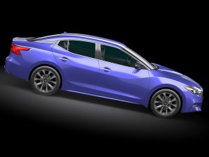 Nissan Maxima 2016 Lowpoly 3D Модель