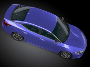 Nissan Maxima 2016 Lowpoly 3D Модель