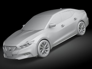 Nissan Maxima 2016 Lowpoly 3D Модель