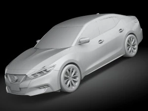 Nissan Maxima 2016 Lowpoly 3D Model