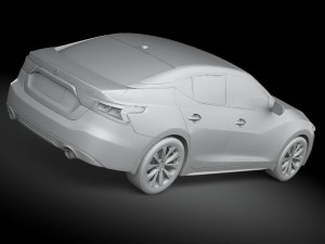 Nissan Maxima 2016 Lowpoly 3D Модель