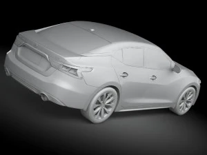 Nissan Maxima 2016 Lowpoly 3D Model