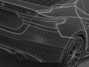 Nissan Maxima 2016 Lowpoly 3D Модель