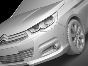 Citroen C4 2015 3D Model